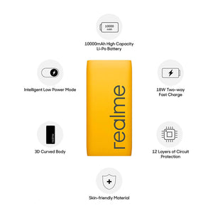 Realme 10000mAH Power Bank Two way 18W Fast Charging